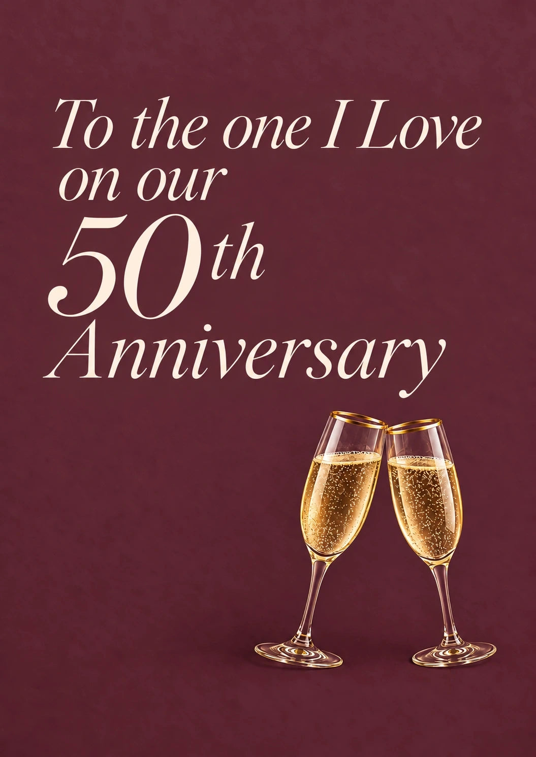 Anniversary - Personalised Card — with punch holes