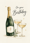 Load image into Gallery viewer, Birthdays - Personalised Card — with punch holes
