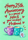 Load image into Gallery viewer, Anniversary - Personalised Card — with punch holes

