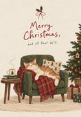 Load image into Gallery viewer, Christmas - Personalised Card — with punch holes
