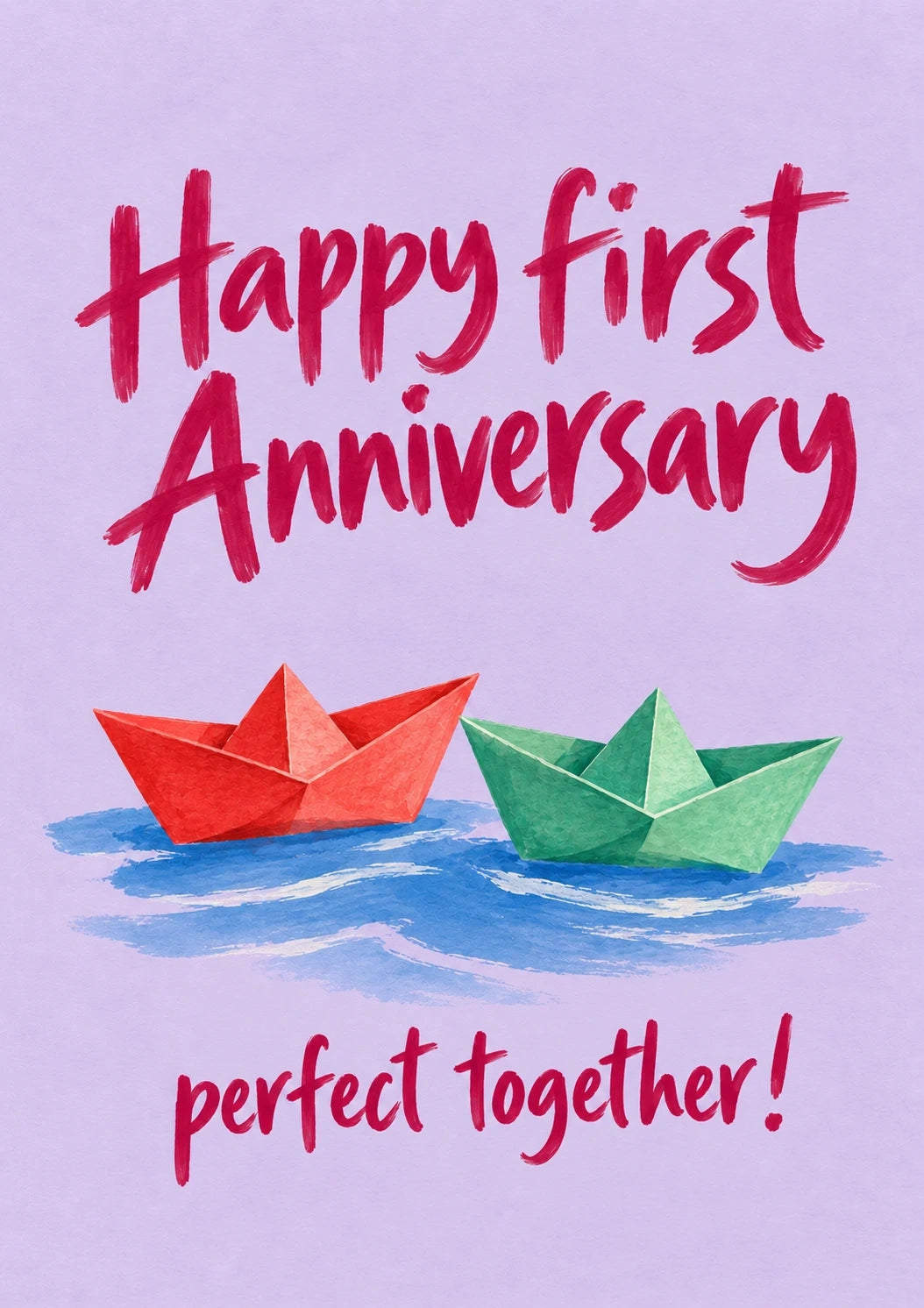 Anniversary - Personalised Card — with punch holes