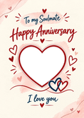 Load image into Gallery viewer, Anniversary - Personalised Card — with punch holes

