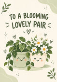 Load image into Gallery viewer, Anniversary - Personalised Card — with punch holes
