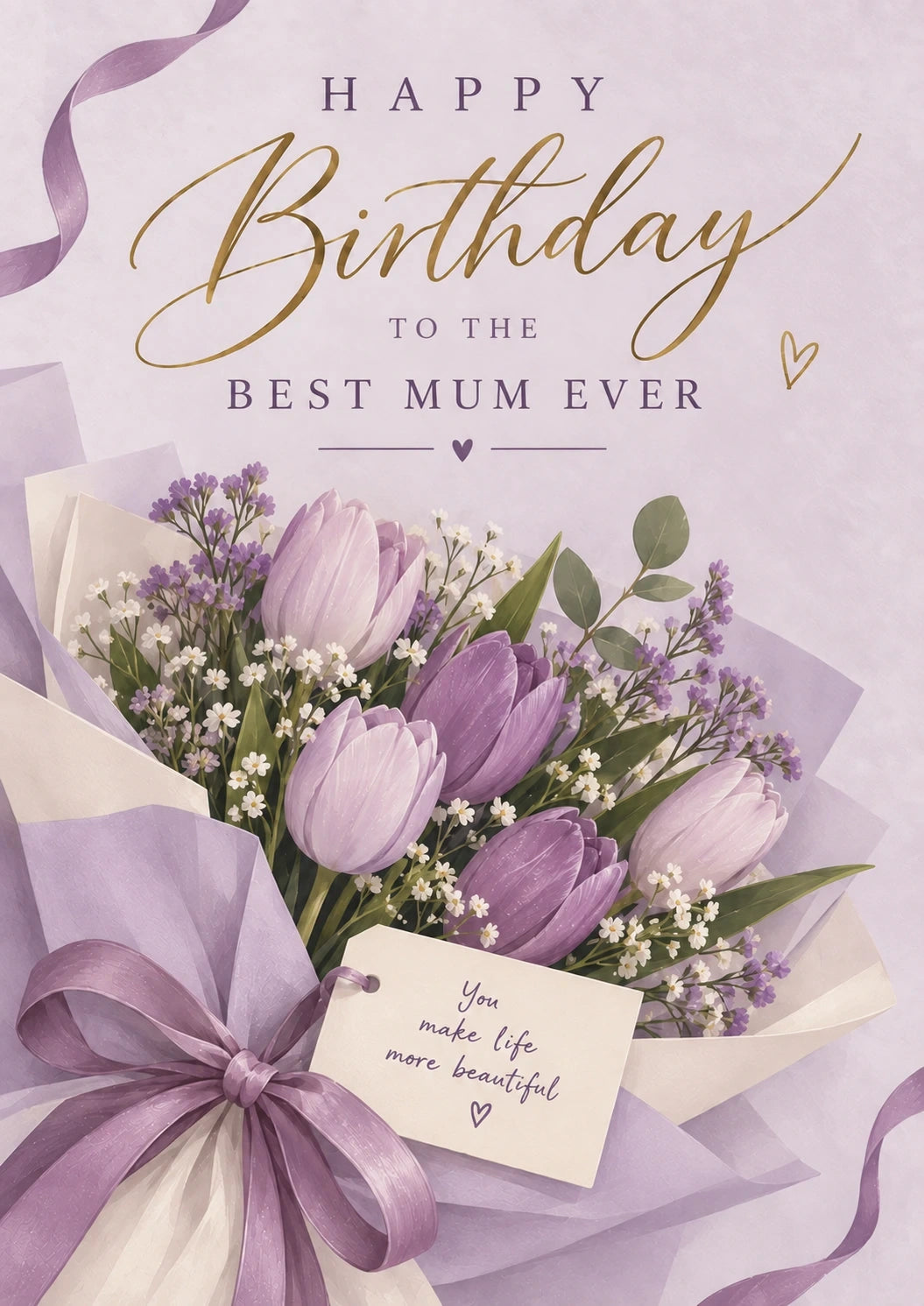 Birthdays - Personalised Card — with punch holes