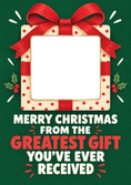Load image into Gallery viewer, Christmas - Personalised Card — with punch holes
