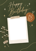 Load image into Gallery viewer, Birthdays - Personalised Card — with punch holes
