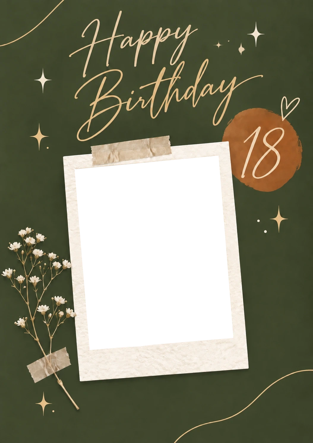 Birthdays - Personalised Card — with punch holes