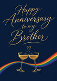 Load image into Gallery viewer, Anniversary - Personalised Card — with punch holes
