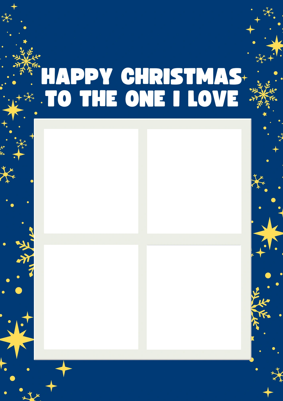 Christmas - Personalised Card — with punch holes