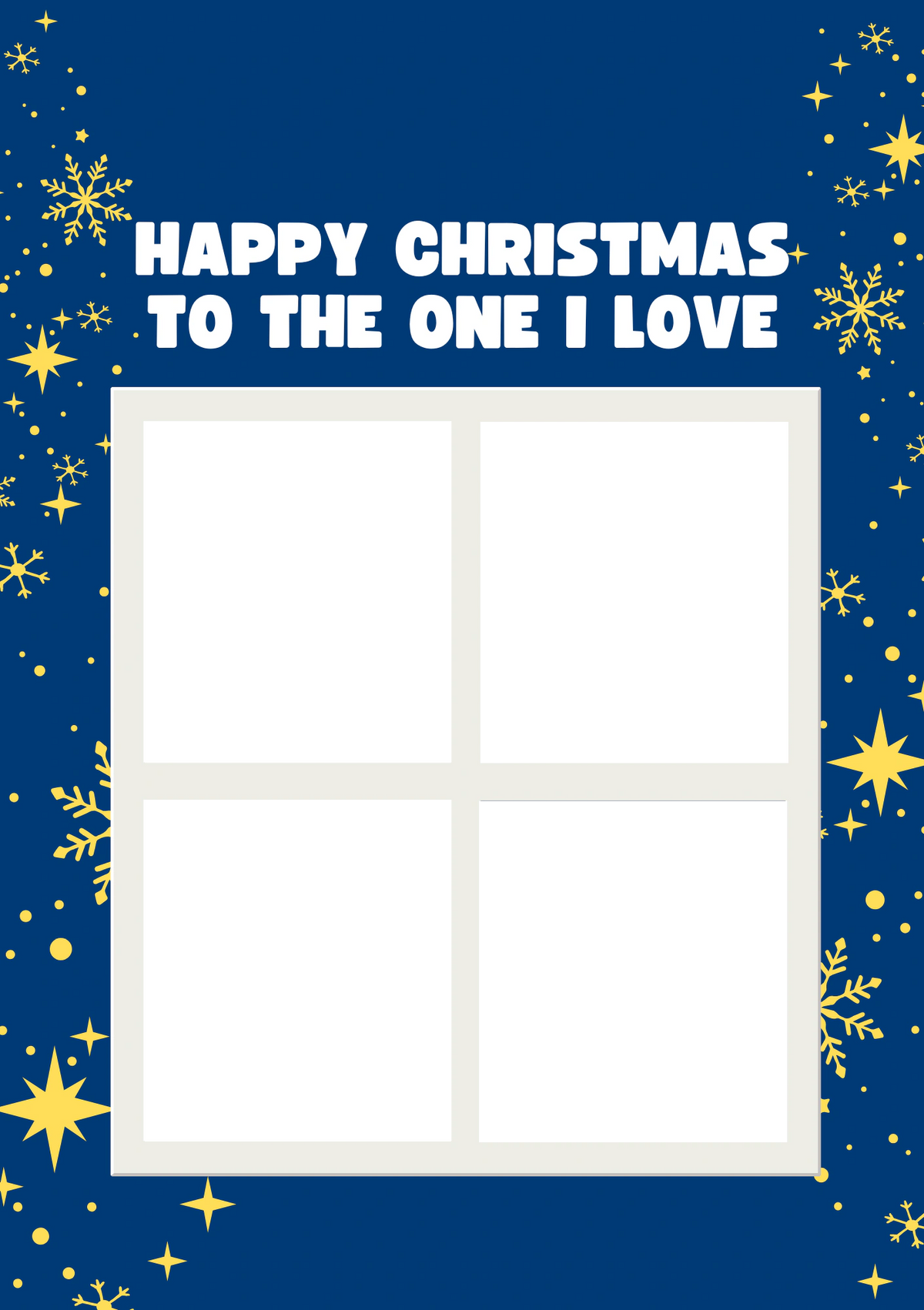 Happy Christmas to the One I Love Photo Upload Christmas Card