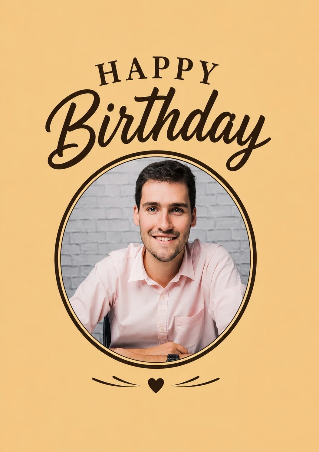 Birthdays - Personalised Card — with punch holes