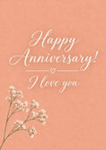Load image into Gallery viewer, Romantic Floral Script 1st Anniversary Card for Wife
