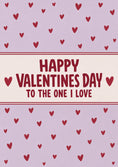 Load image into Gallery viewer, Scattered Hearts To The One I Love Valentine's Day Card for Boyfriend
