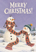 Load image into Gallery viewer, Sharing a Scarf Snowmen Christmas Card for Him
