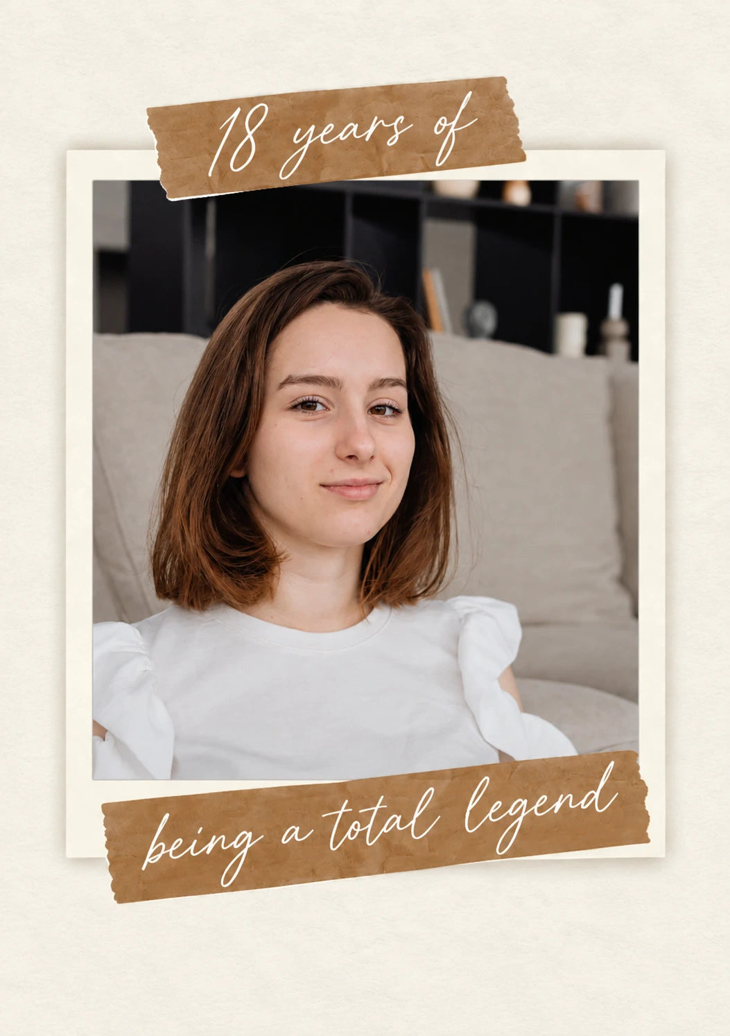 18 Years of Being a Total Legend Photo Upload Birthday Card for Her