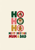 Load image into Gallery viewer, Ho Ho Ho Robin Dog Gingerbread Merry Christmas Card
