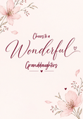 Load image into Gallery viewer, Cheers to a Wonderful Granddaughters Anniversary Card for Her

