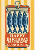 Load image into Gallery viewer, Funny Sardine Tin Packed With Wishes Birthday Card
