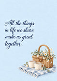 Load image into Gallery viewer, Shared Moments Picnic Basket Verse Verse Husband Anniversary Card for Him

