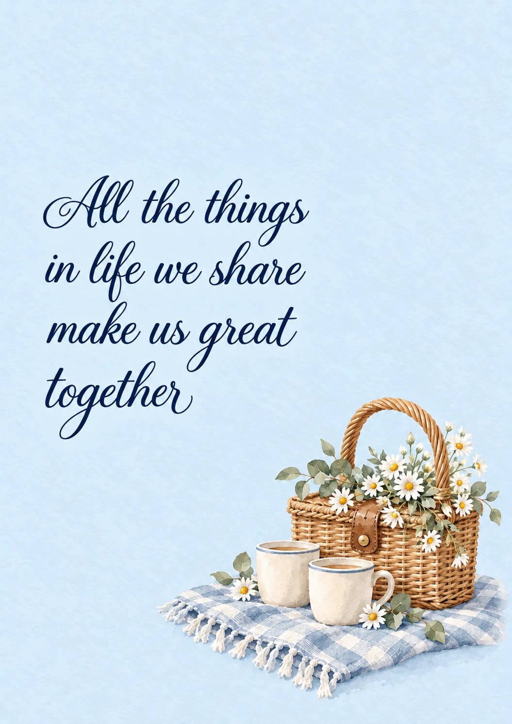 Shared Moments Picnic Basket Verse Verse Husband Anniversary Card for Him