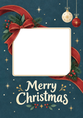 Load image into Gallery viewer, Festive Red Ribbon Photo Upload Christmas Card for Parents
