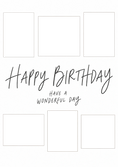 Load image into Gallery viewer, Birthdays - Personalised Card — with punch holes
