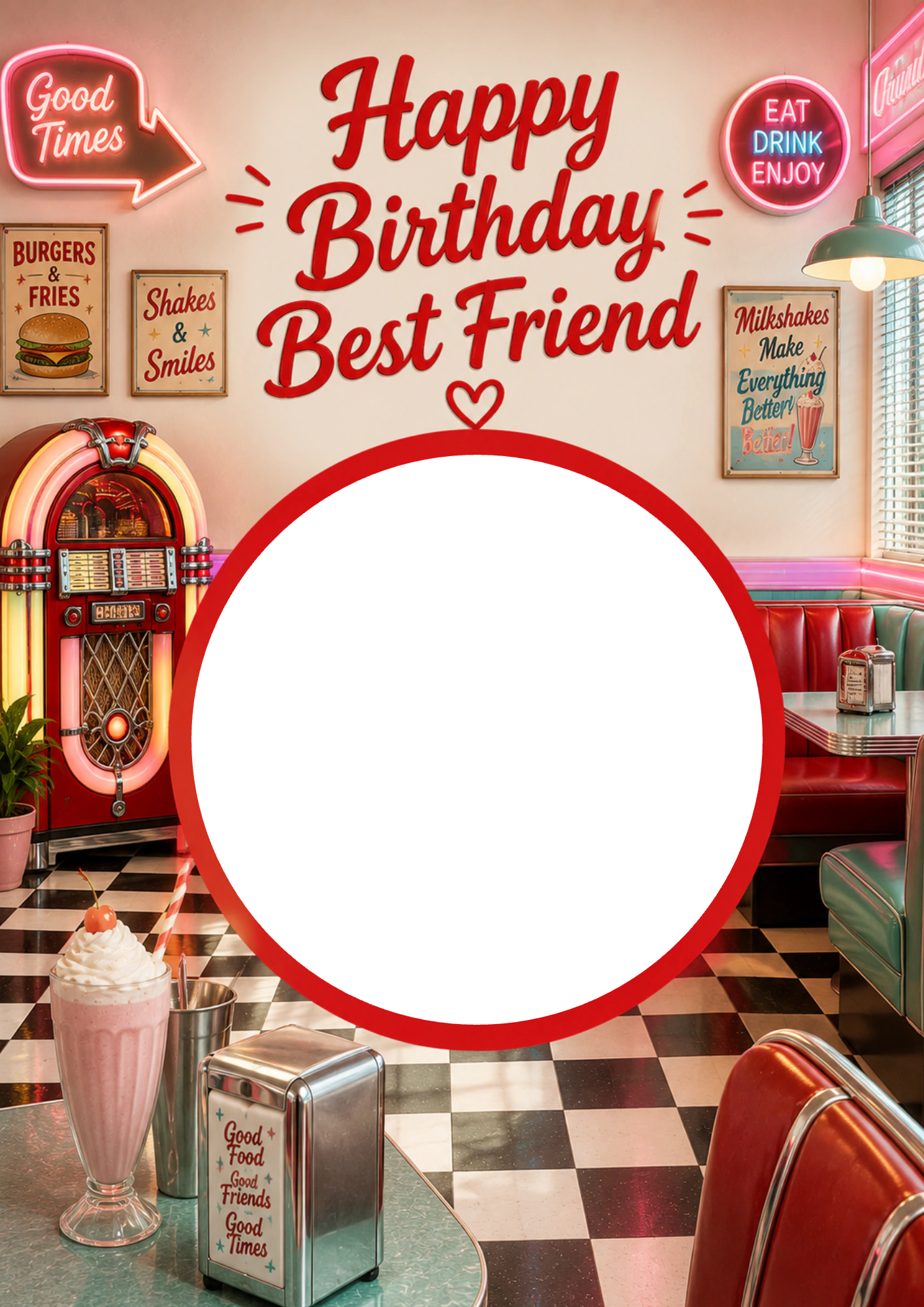 Birthdays - Personalised Card — with punch holes