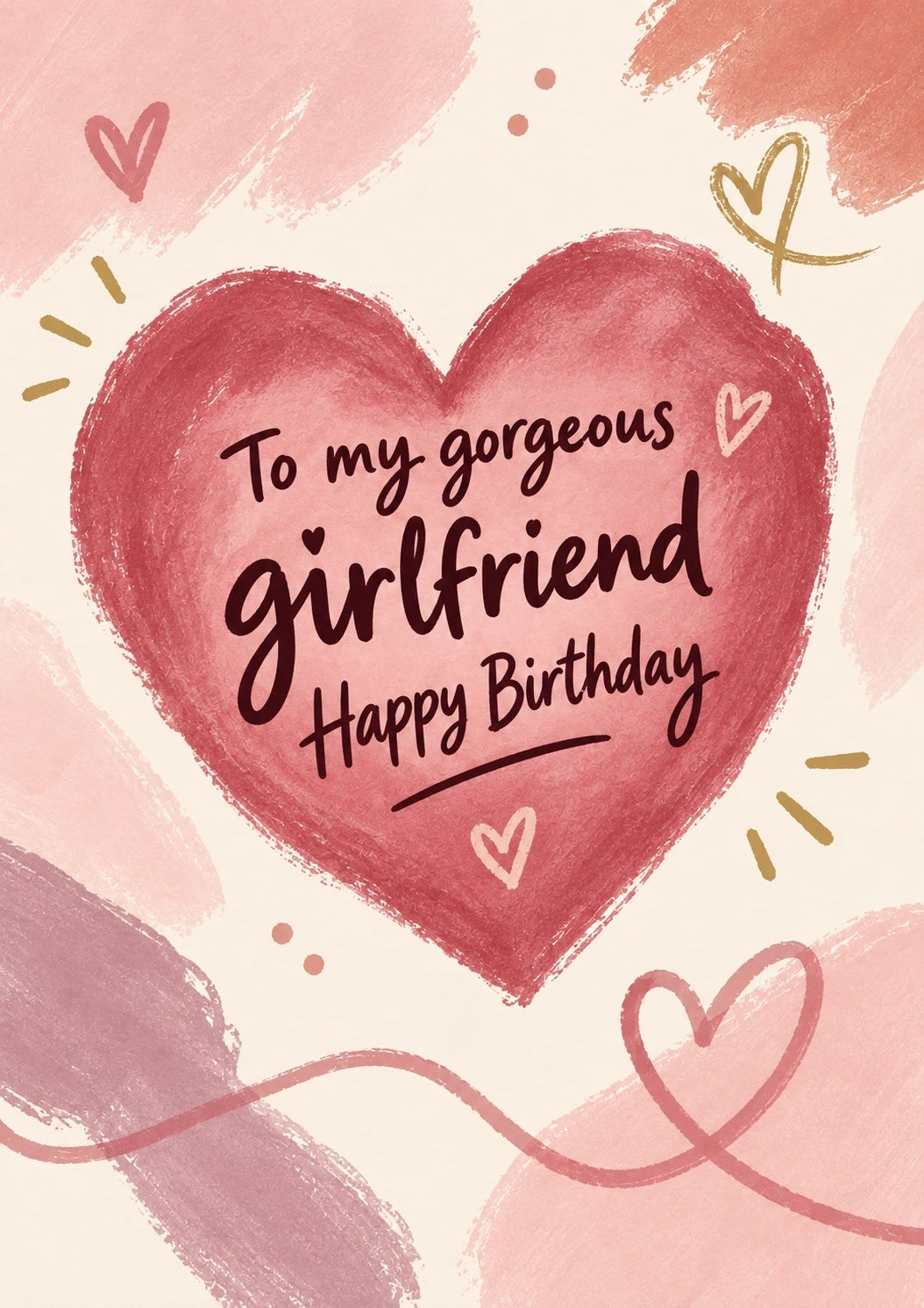 Birthdays - Personalised Card — with punch holes