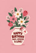 Load image into Gallery viewer, Birthdays - Personalised Card — with punch holes
