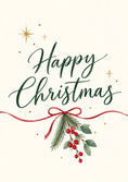 Load image into Gallery viewer, Christmas - Personalised Card — with punch holes
