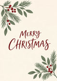 Load image into Gallery viewer, Christmas - Personalised Card — with punch holes
