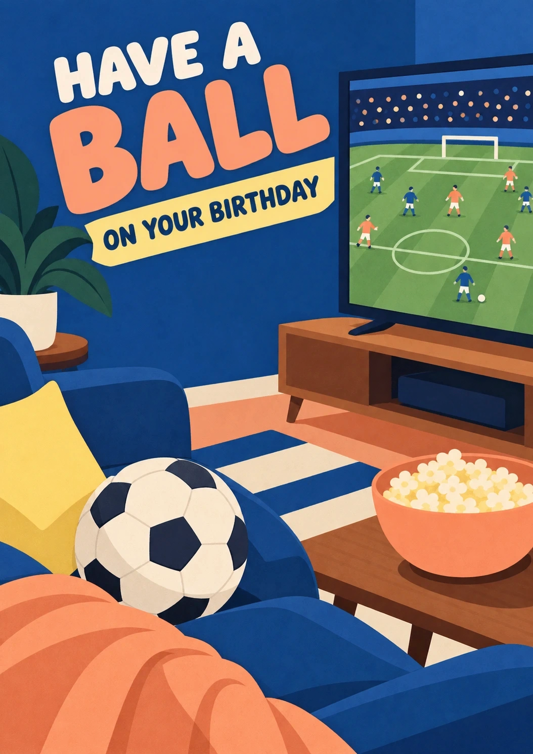 Birthdays - Personalised Card — with punch holes
