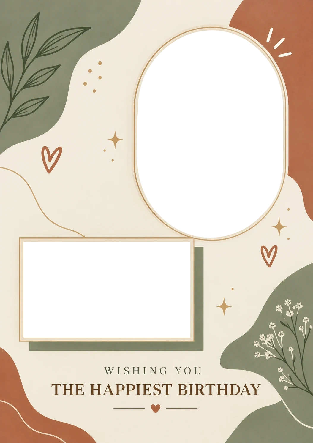 Birthdays - Personalised Card — with punch holes