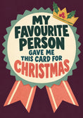 Load image into Gallery viewer, Christmas - Personalised Card — with punch holes
