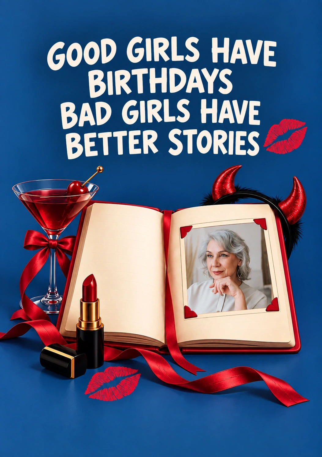 Birthdays - Personalised Card — with punch holes