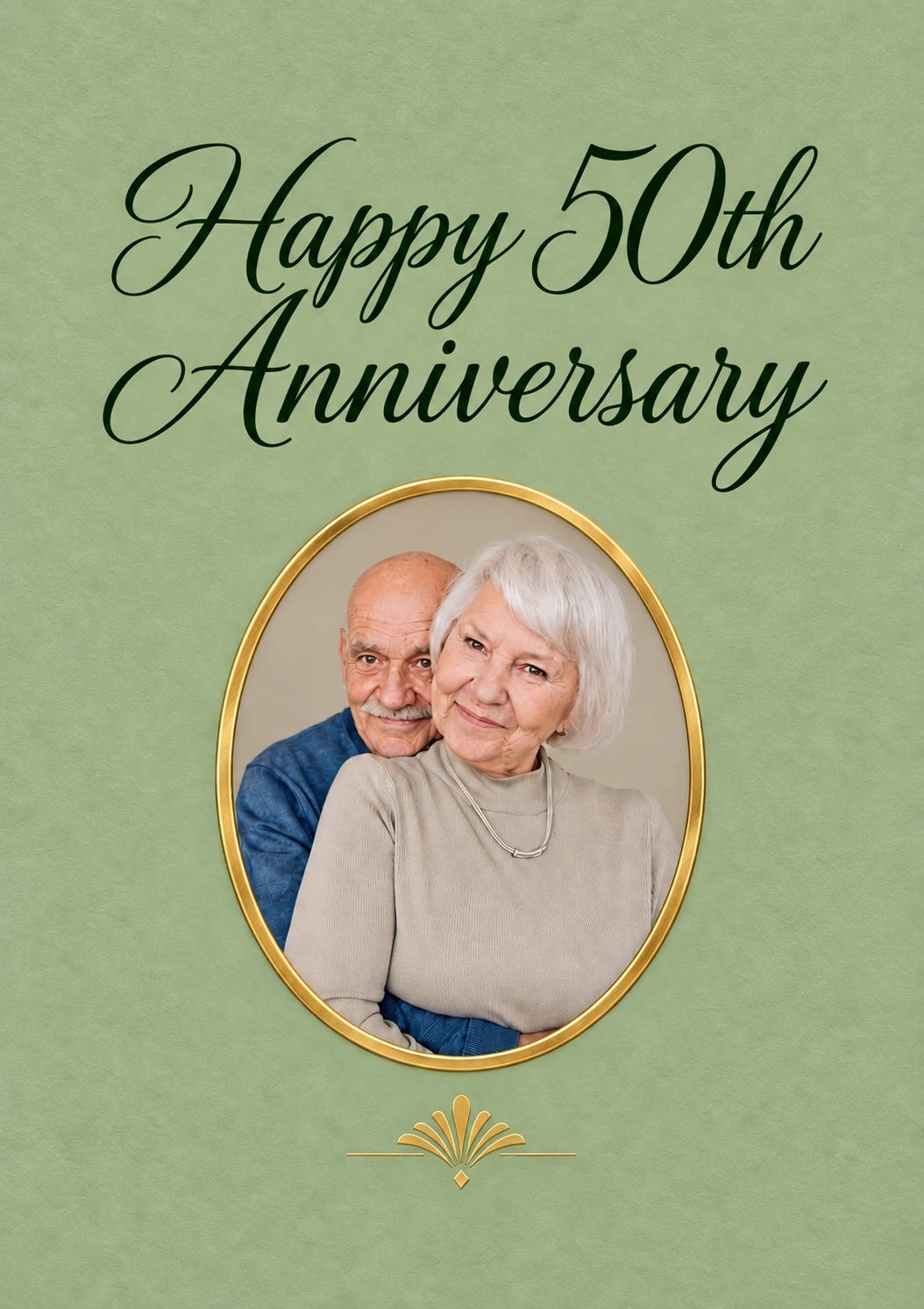 Anniversary - Personalised Card — with punch holes