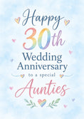 Load image into Gallery viewer, Anniversary - Personalised Card — with punch holes

