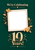 Load image into Gallery viewer, Anniversary - Personalised Card — with punch holes
