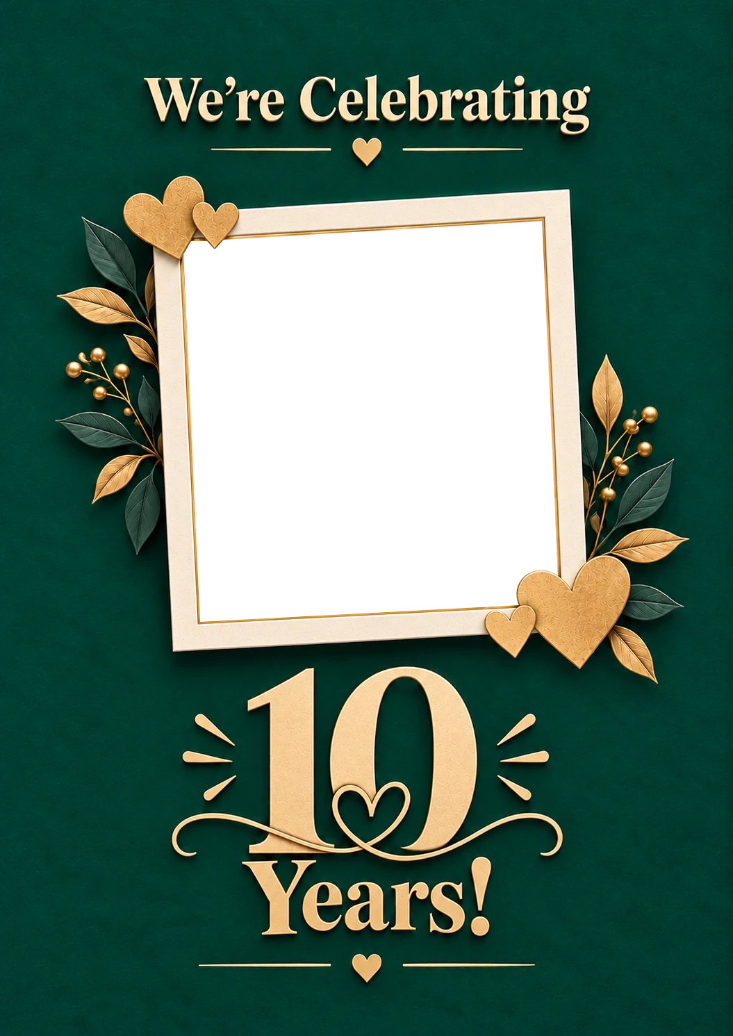 Anniversary - Personalised Card — with punch holes