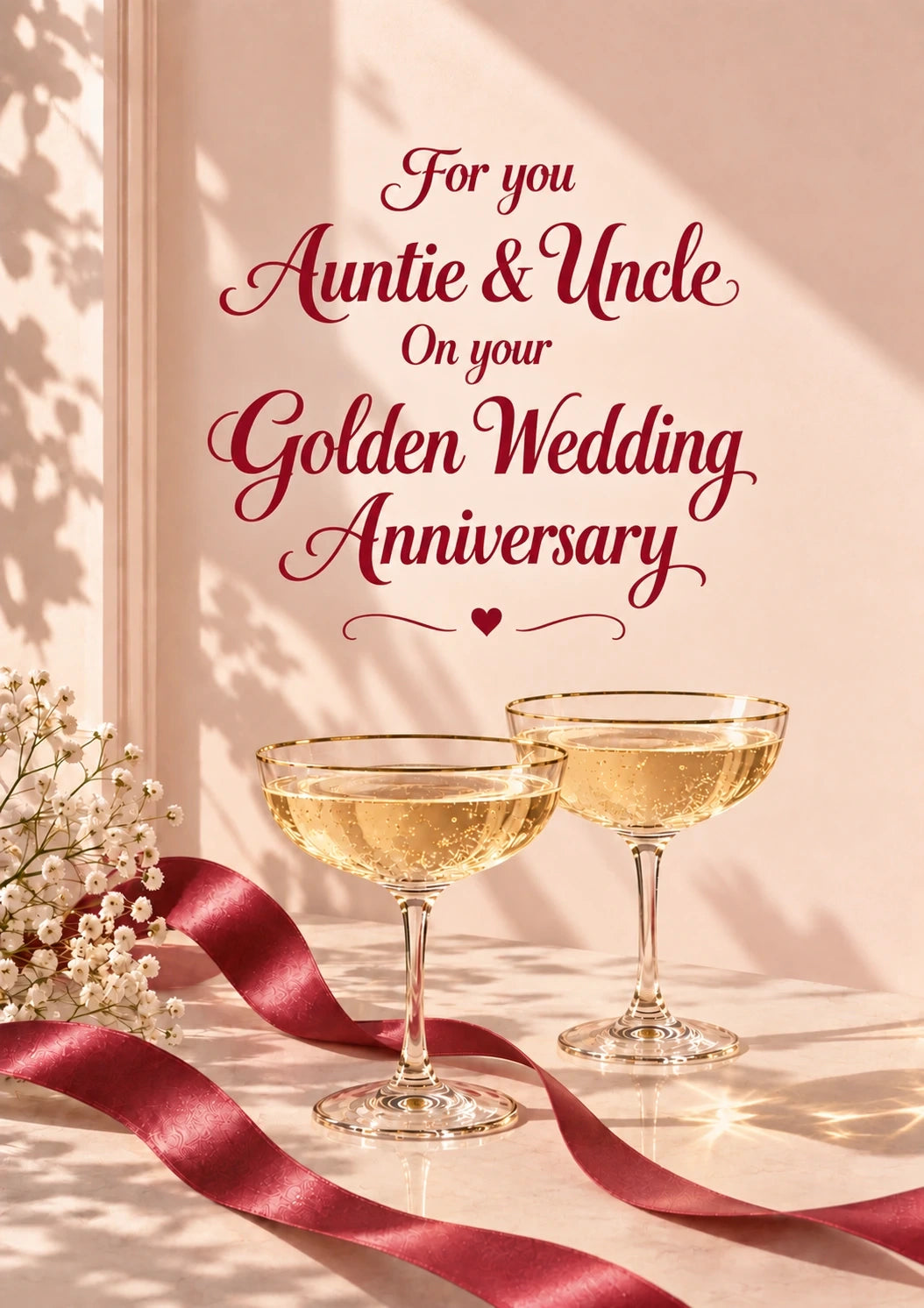 Anniversary - Personalised Card — with punch holes
