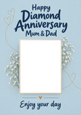 Load image into Gallery viewer, Anniversary - Personalised Card — with punch holes
