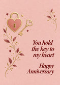 Load image into Gallery viewer, Anniversary - Personalised Card — with punch holes
