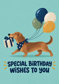 Load image into Gallery viewer, Birthdays - Personalised Card — with punch holes
