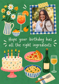 Load image into Gallery viewer, Birthdays - Personalised Card — with punch holes
