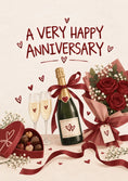 Load image into Gallery viewer, Anniversary - Personalised Card — with punch holes
