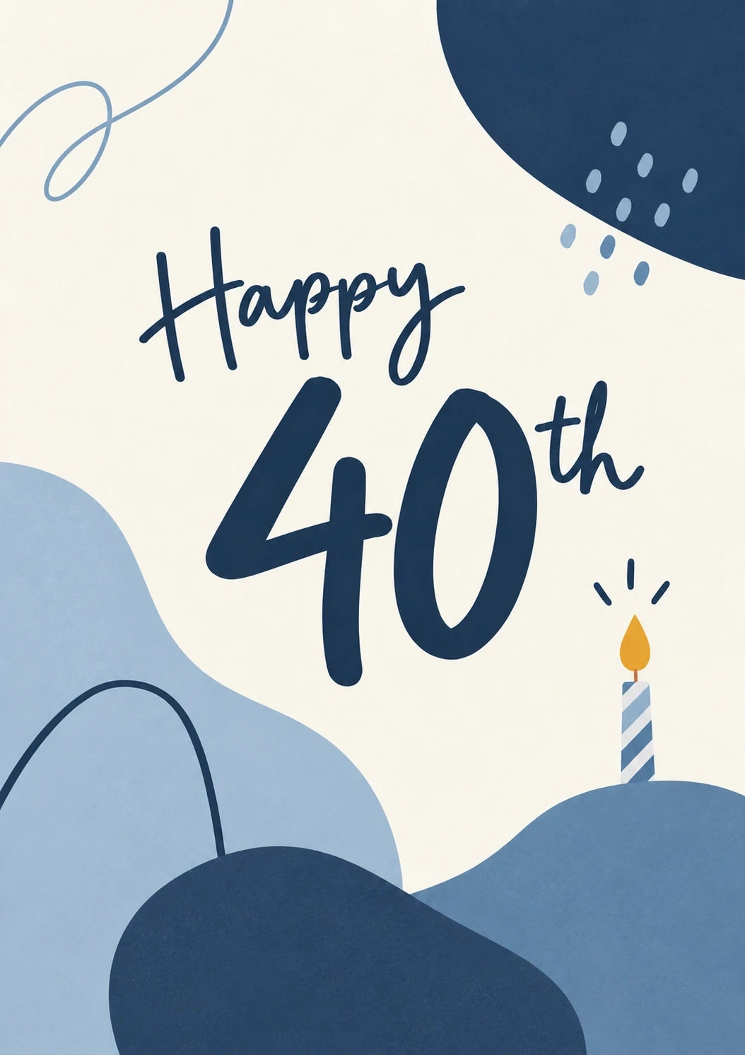 Birthdays - Personalised Card — with punch holes