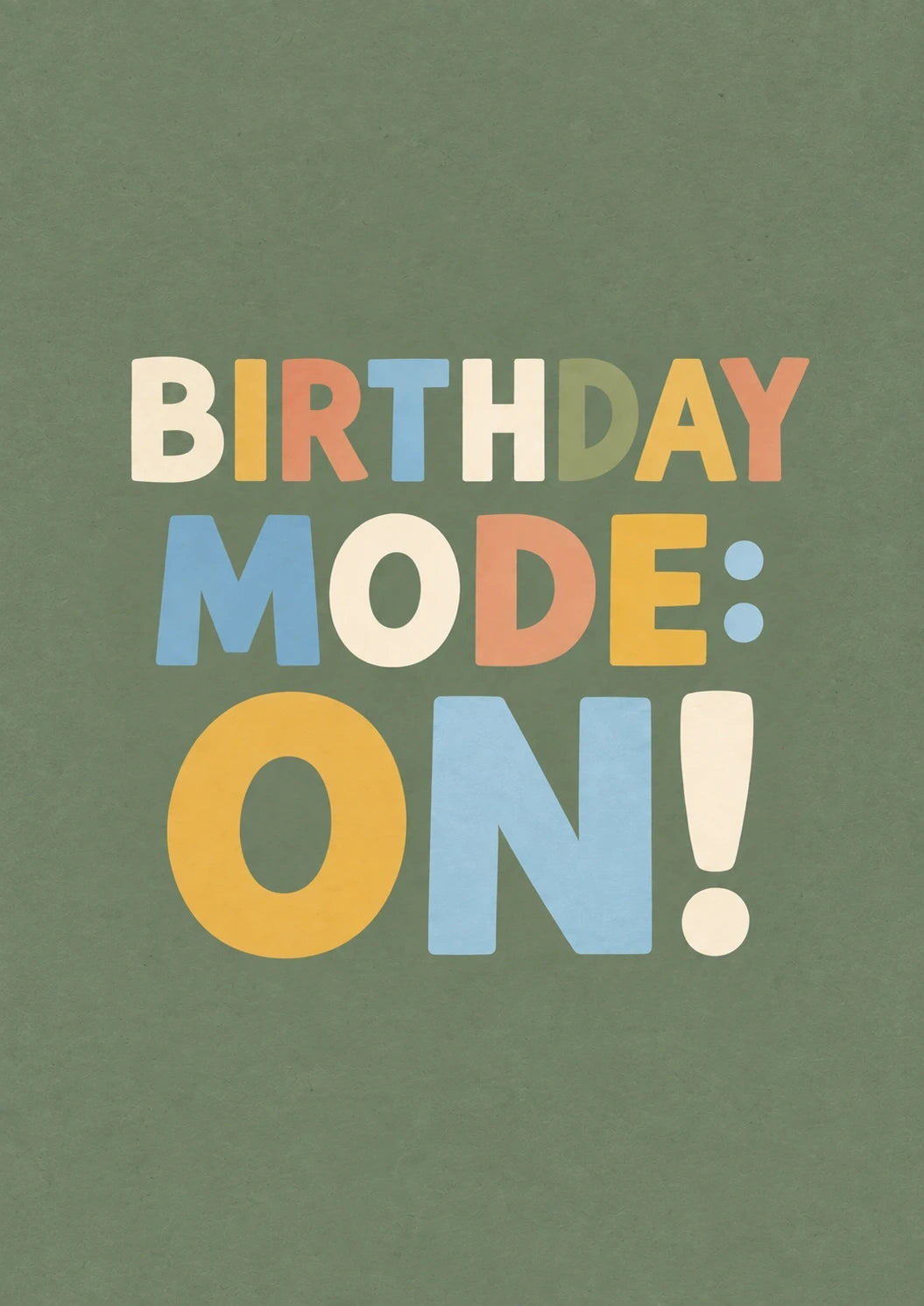 Birthdays - Personalised Card — with punch holes