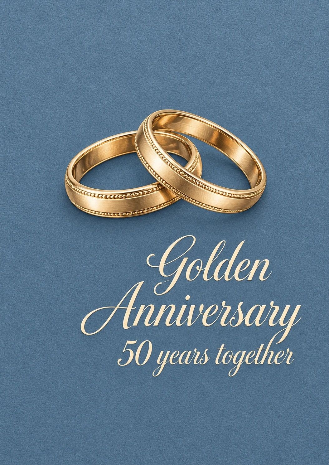 Anniversary - Personalised Card — with punch holes