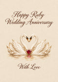 Load image into Gallery viewer, Anniversary - Personalised Card — with punch holes
