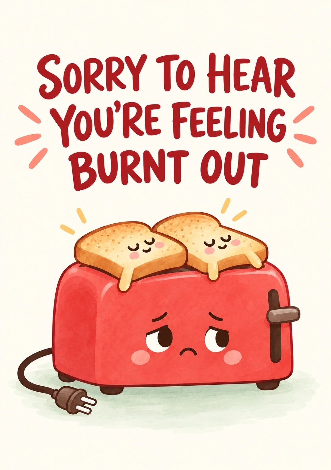 Get well soon! - Personalised Card — with punch holes